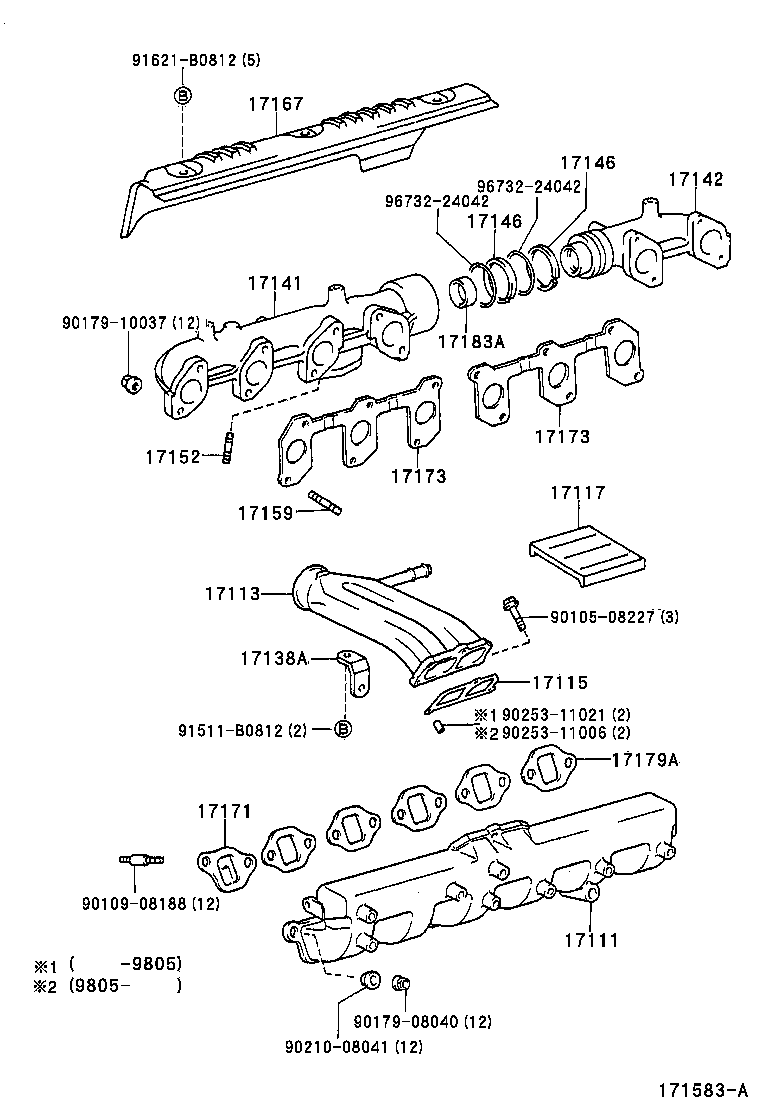17167-17022 INSULATOR, EXHAUST MANIFOLD HEAT, NO.1 product image