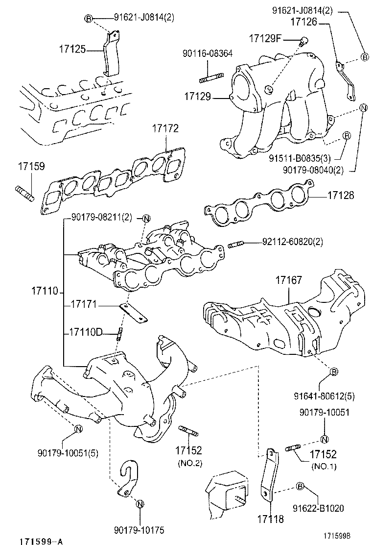 17101-74341 MANIFOLD, INTAKE product image