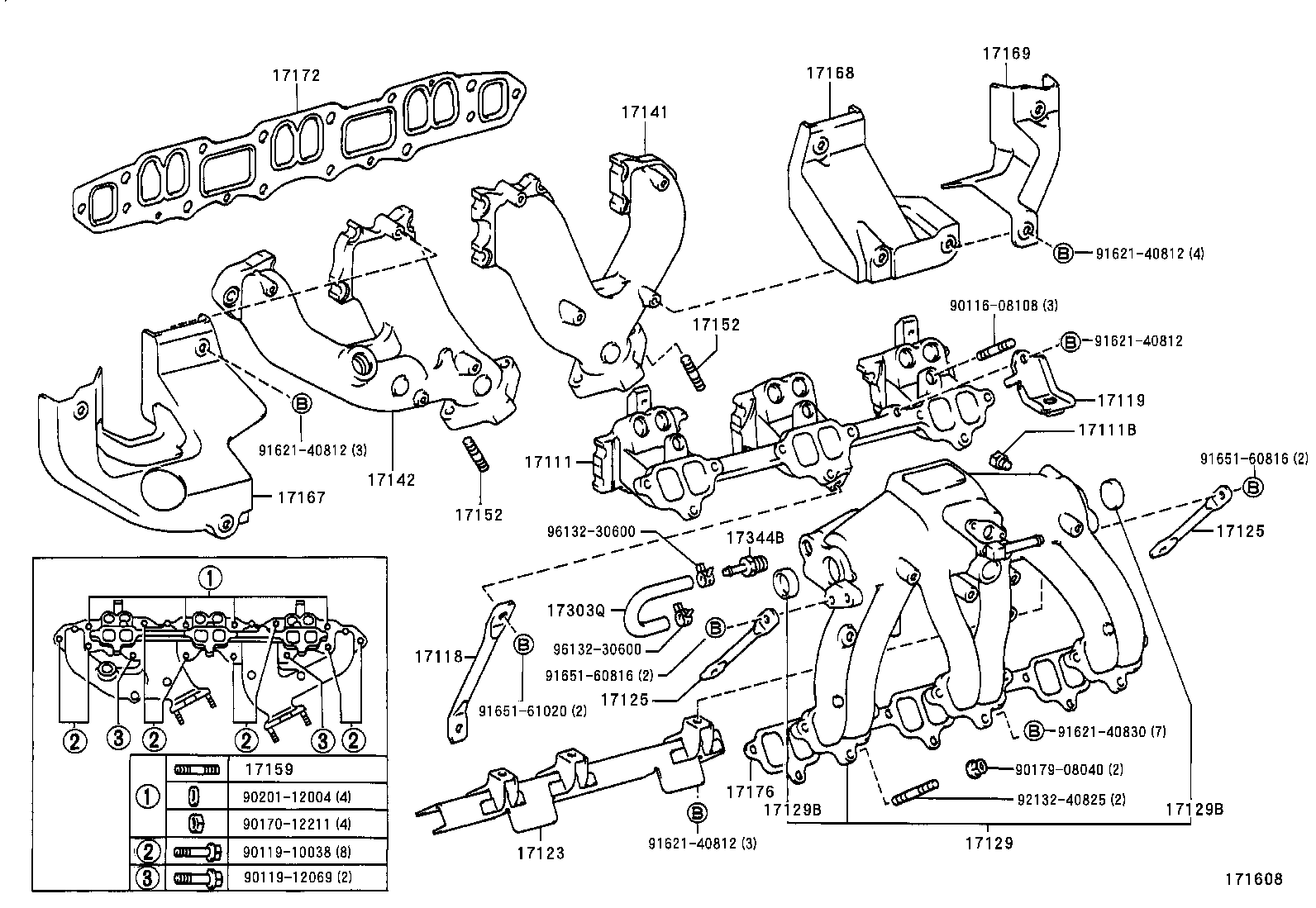 17167-17022 INSULATOR, EXHAUST MANIFOLD HEAT, NO.1 product image