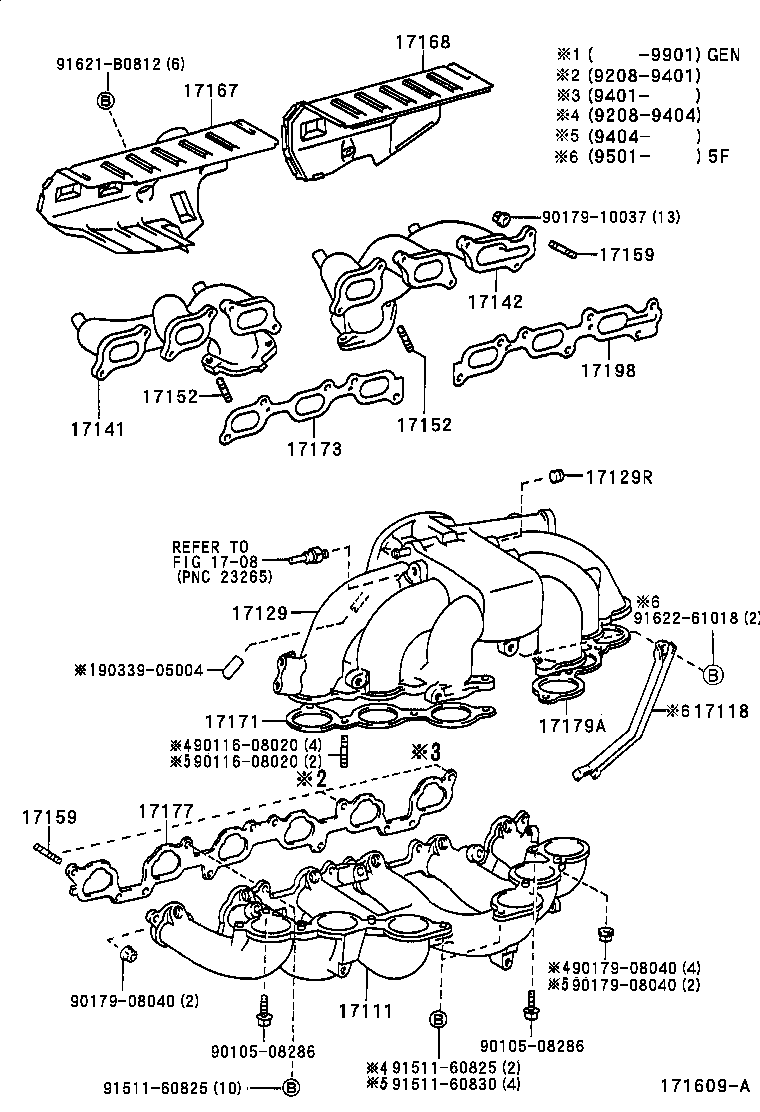 17167-17022 INSULATOR, EXHAUST MANIFOLD HEAT, NO.1 product image
