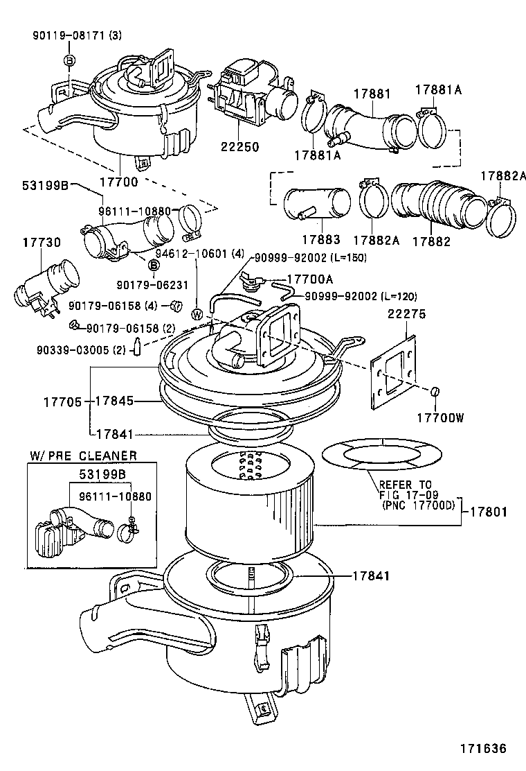 17700-17030 CLEANER ASSY, AIR product image