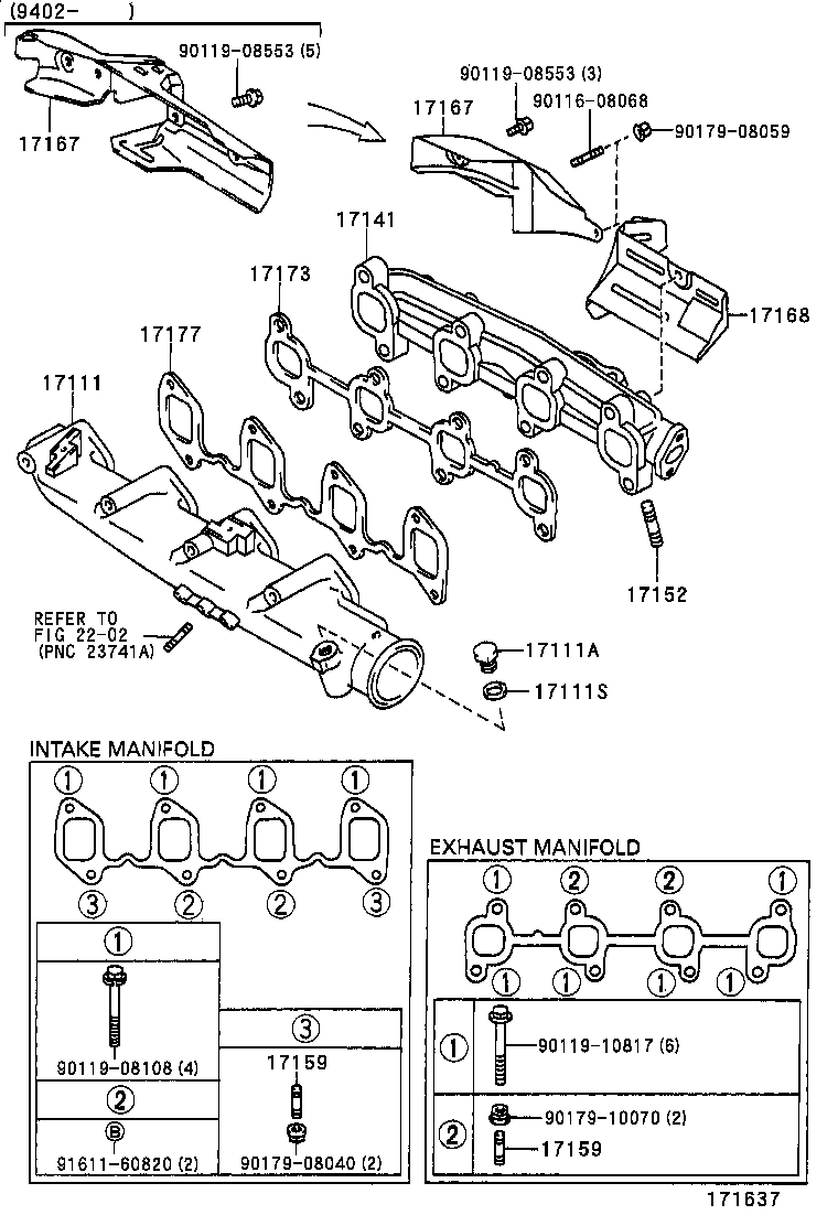 17101-74200 MANIFOLD, INTAKE product image