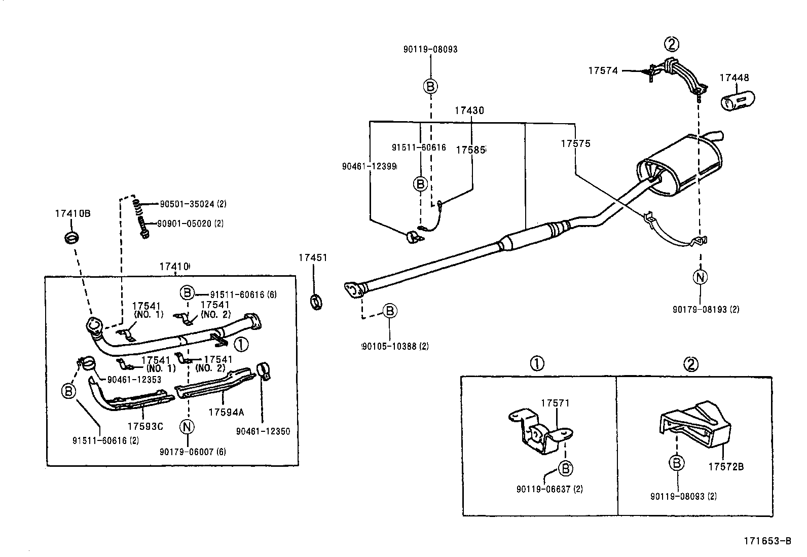 17430-28310 PIPE ASSY, EXHAUST, TAIL product image