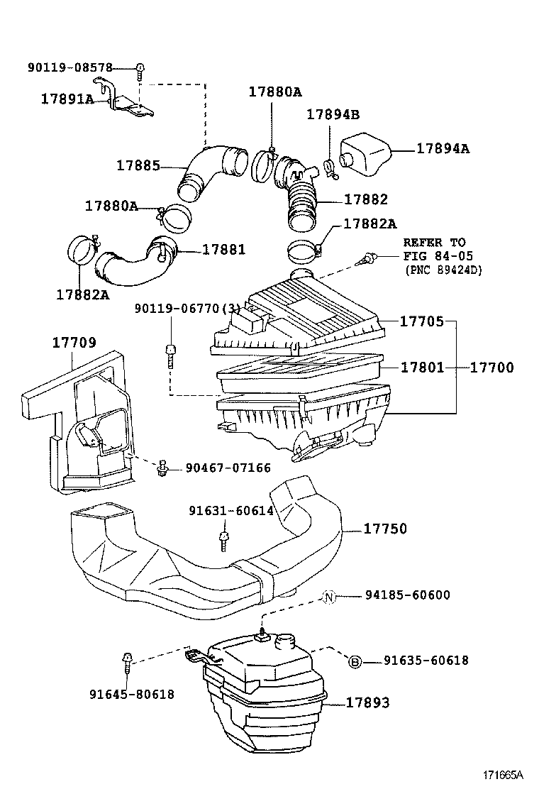 17705-64310 CAP SUB-ASSY, AIR CLEANER product image