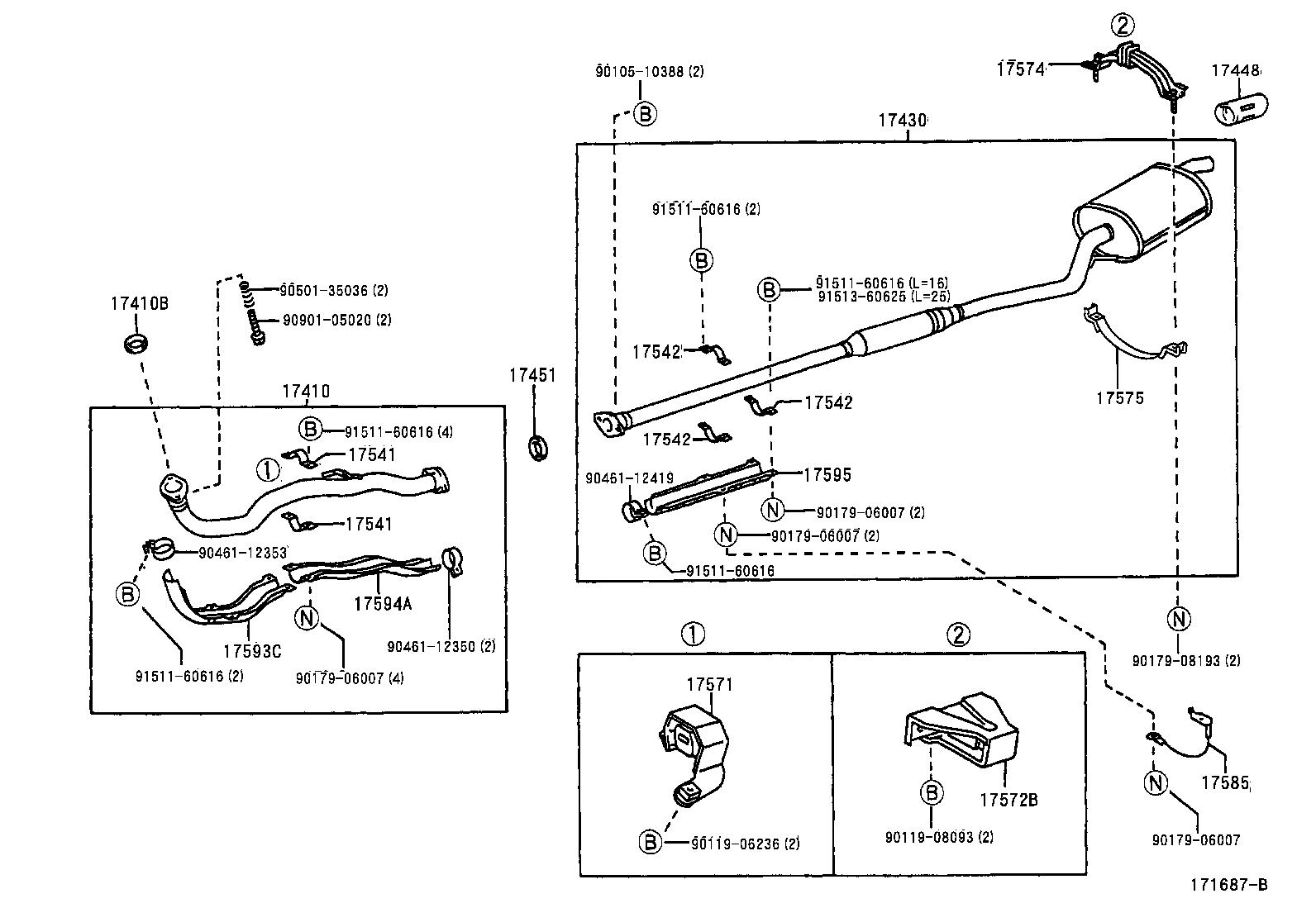 17430-28310 PIPE ASSY, EXHAUST, TAIL product image