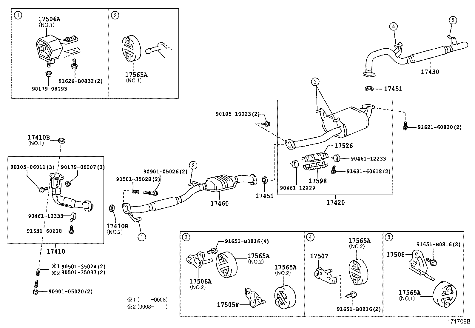 17430-1A730 PIPE ASSY, EXHAUST, TAIL product image