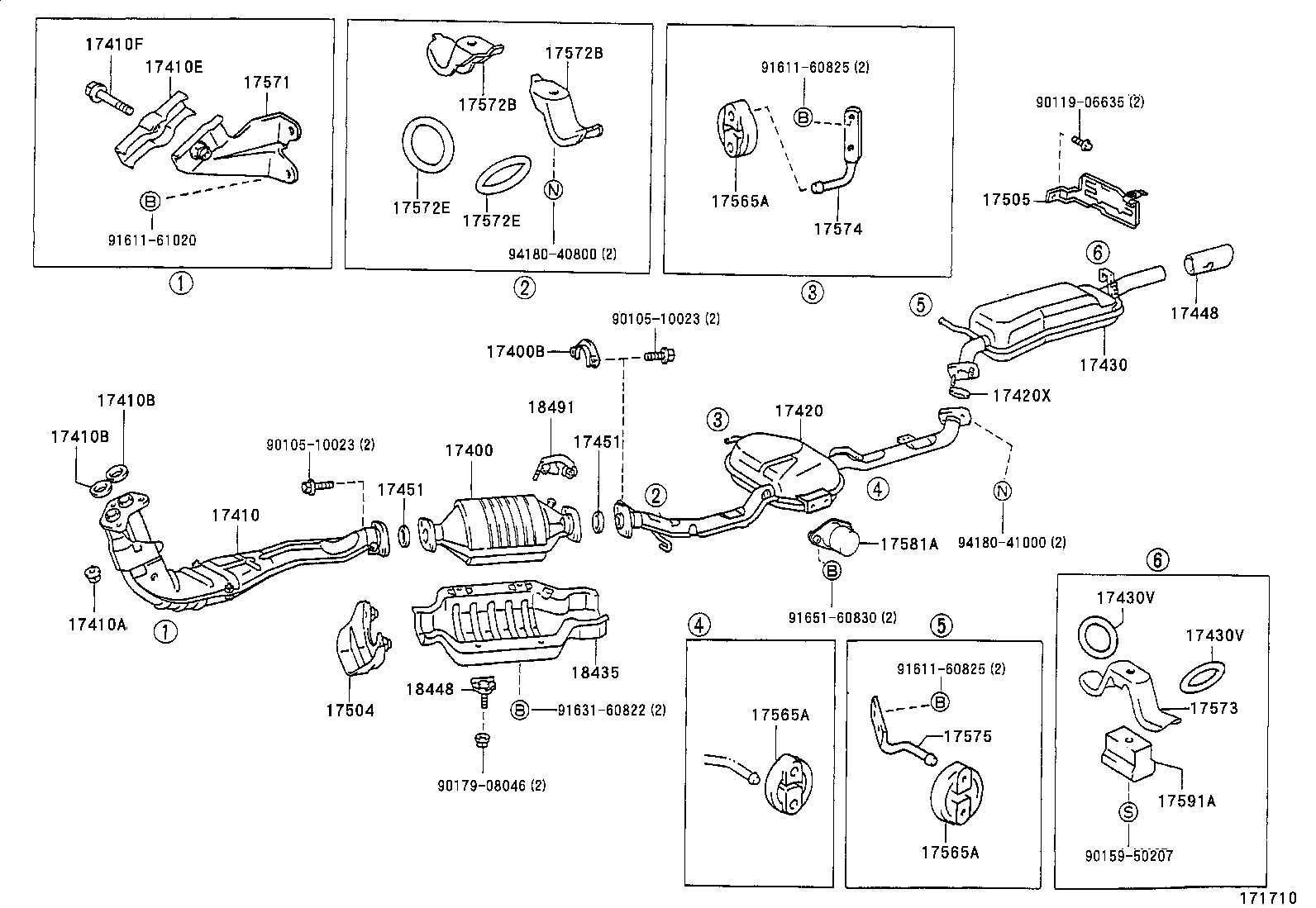17430-70492 PIPE ASSY, EXHAUST, TAIL product image