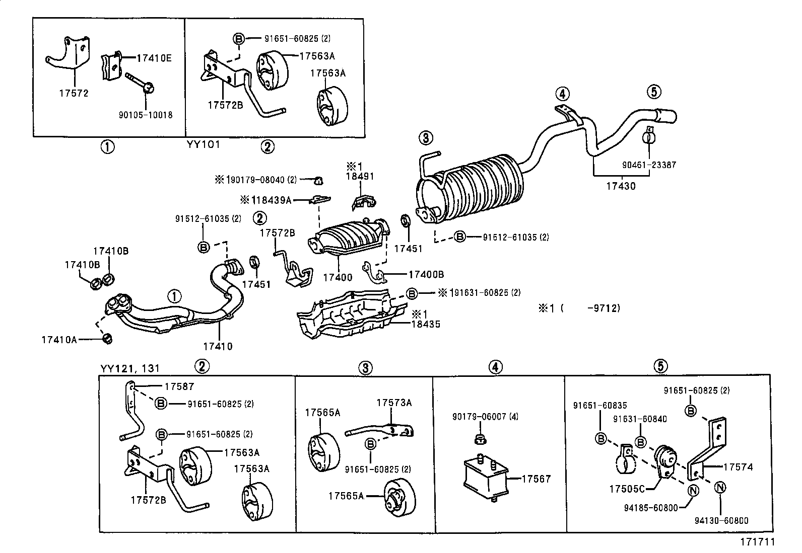 17430-5B681 PIPE ASSY, EXHAUST, TAIL product image