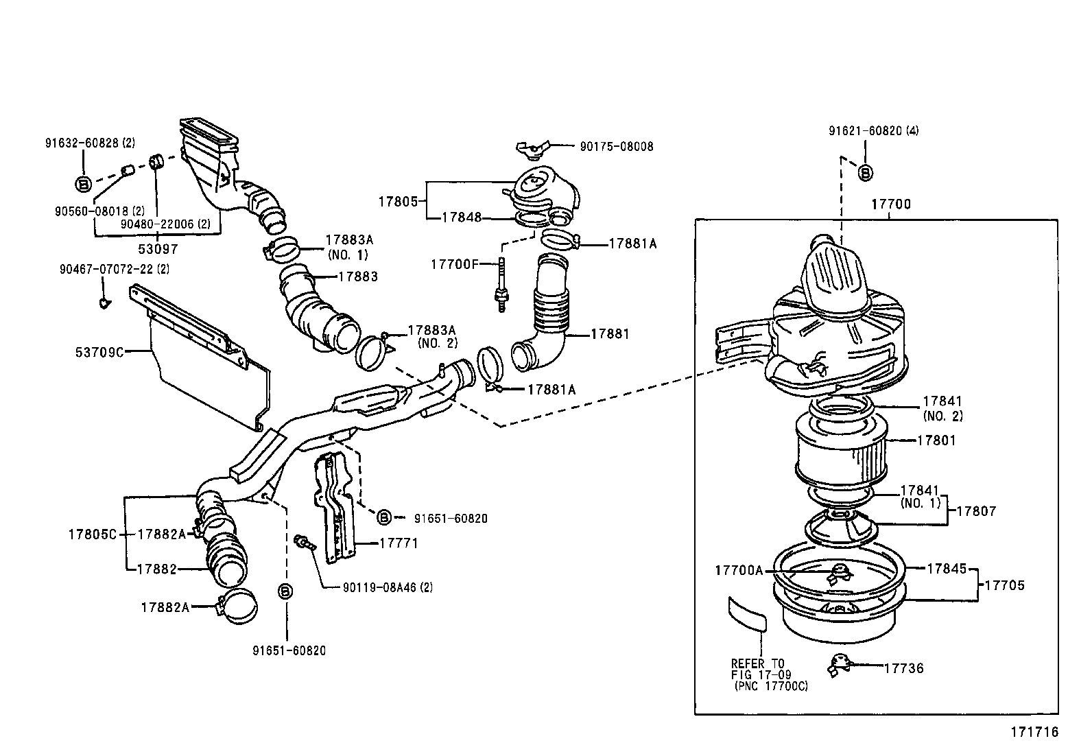 17700-73291 CLEANER ASSY, AIR product image