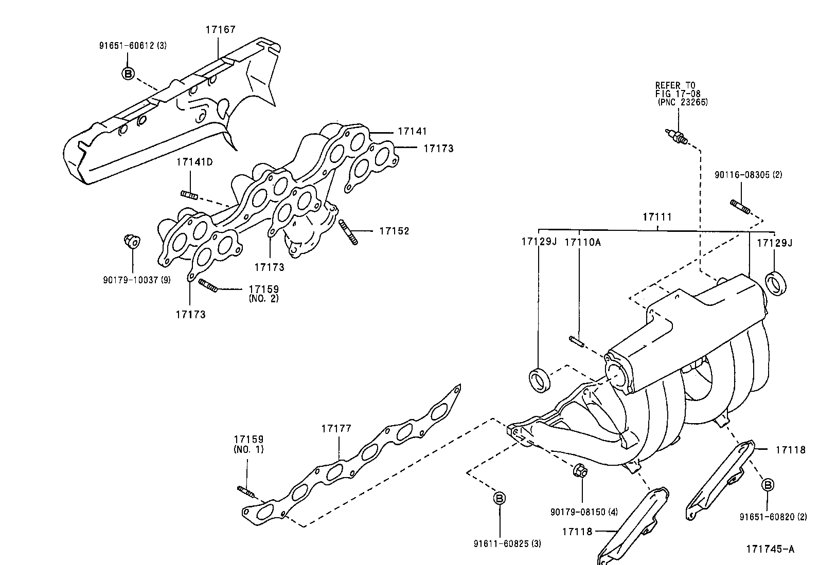 17101-70080 MANIFOLD, INTAKE product image