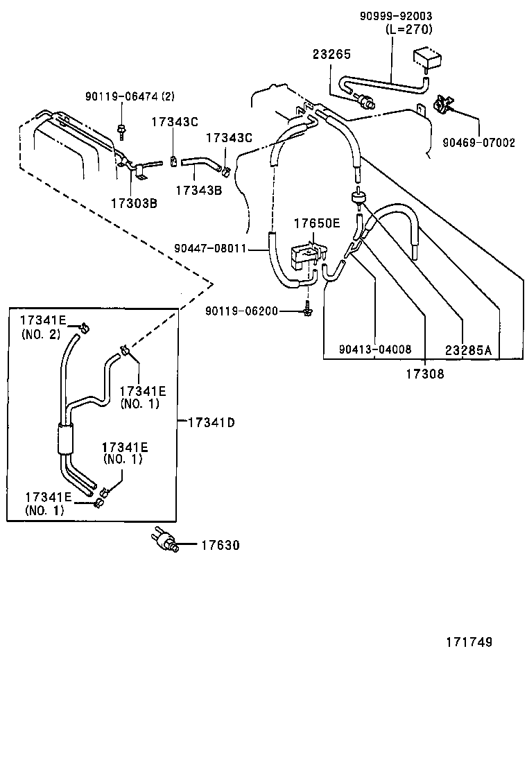 25804-46050 VALVE SET, VACUUM CONTROL product image
