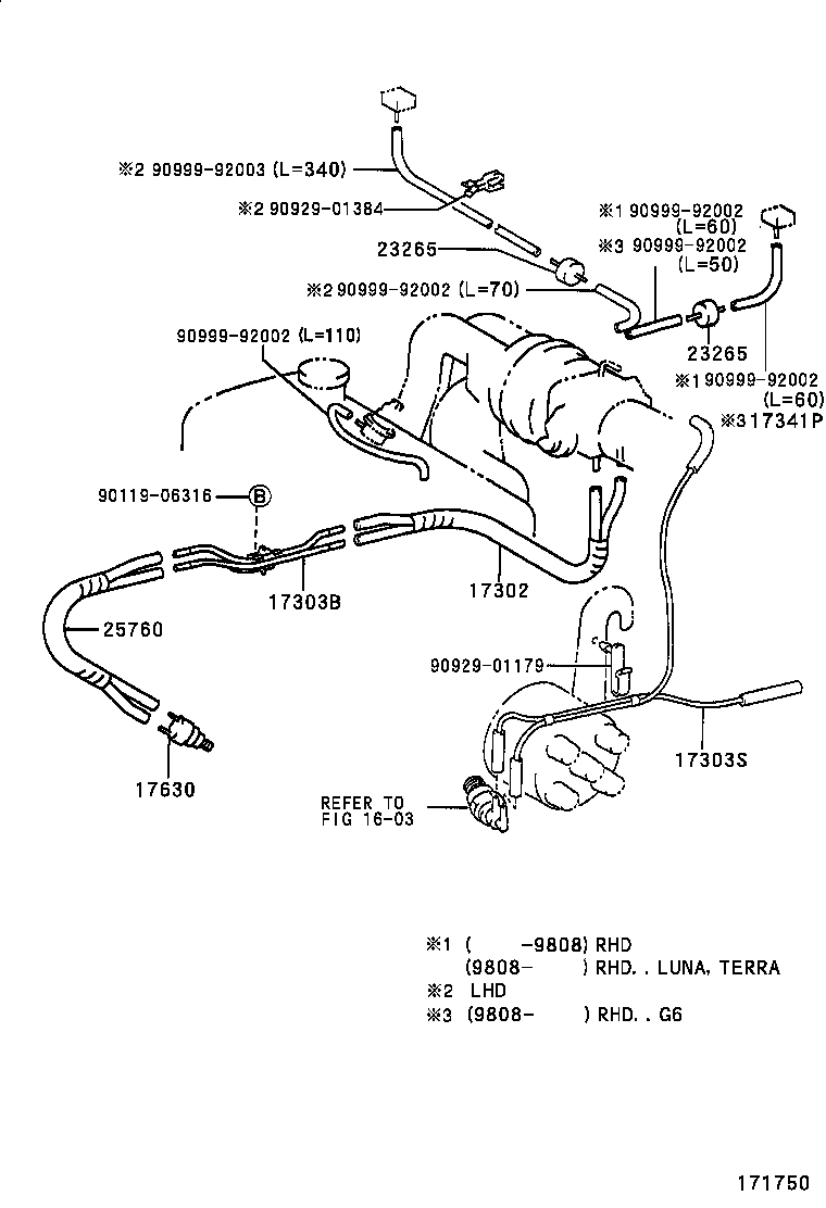 17302-02011 HOSE SUB-ASSY, AIR product image