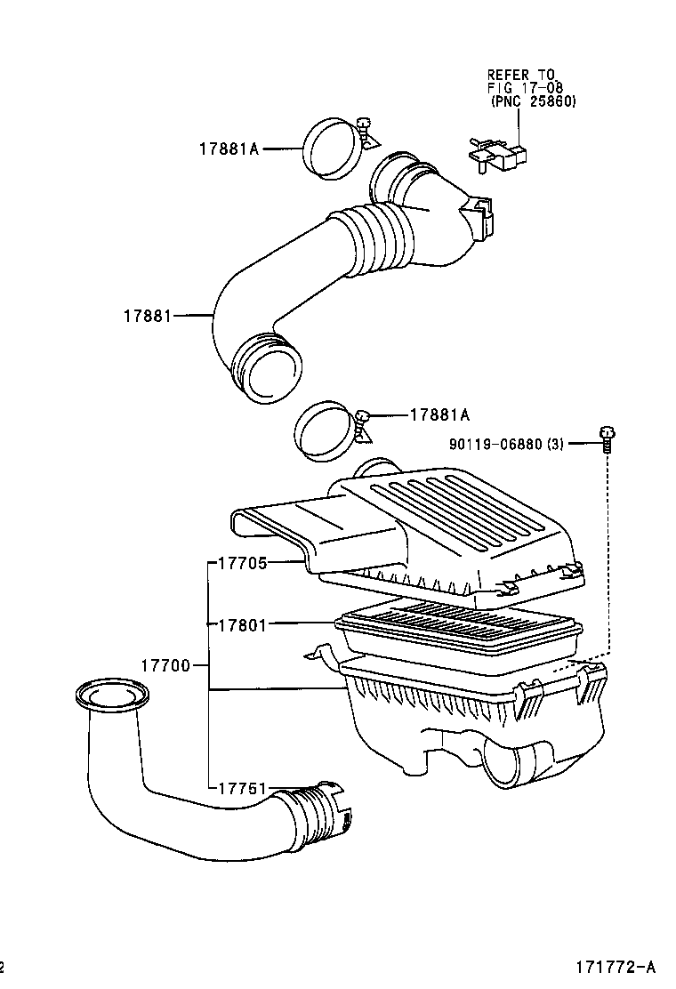 17080-22010 CLEANER ASSY, AIR product image