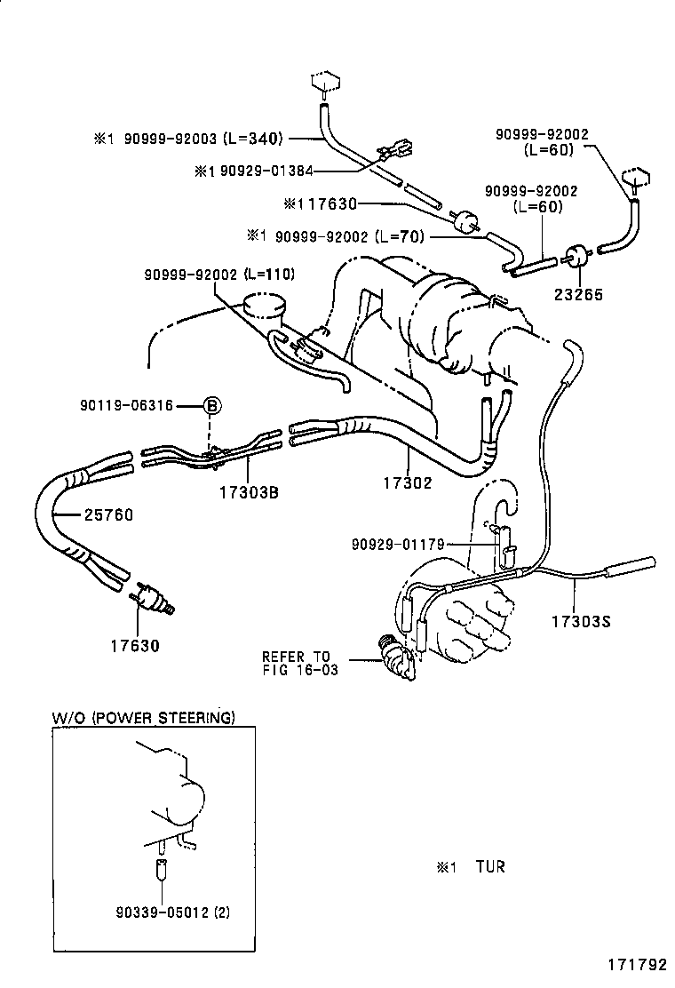 25861-15020 BRACKET, VACUUM SWITCHING VALVE product image