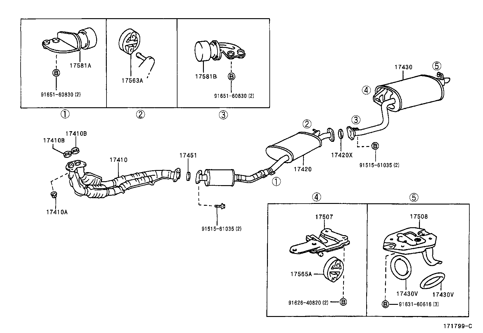 17430-46390 PIPE ASSY, EXHAUST, TAIL product image