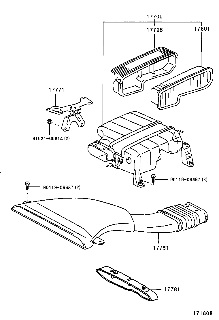 17700-54840 CLEANER ASSY, AIR product image