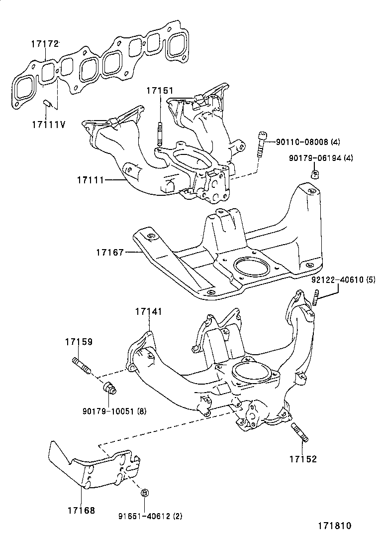 17118-0L010 STAY, MANIFOLD, NO.2 product image