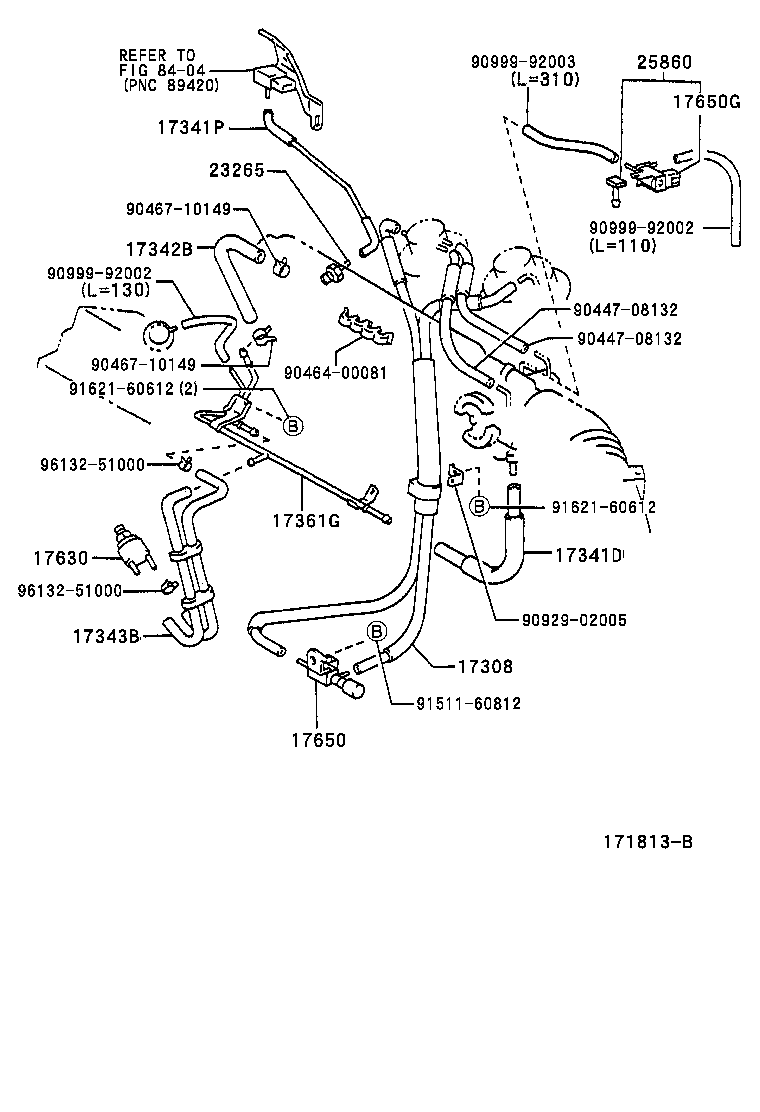23826-28090 HOSE, FUEL VAPOR FEED, NO.1 product image