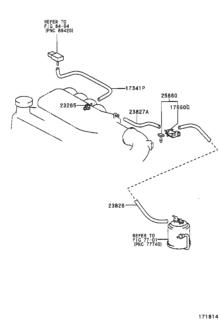 23826-28090 HOSE, FUEL VAPOR FEED, NO.1 product image