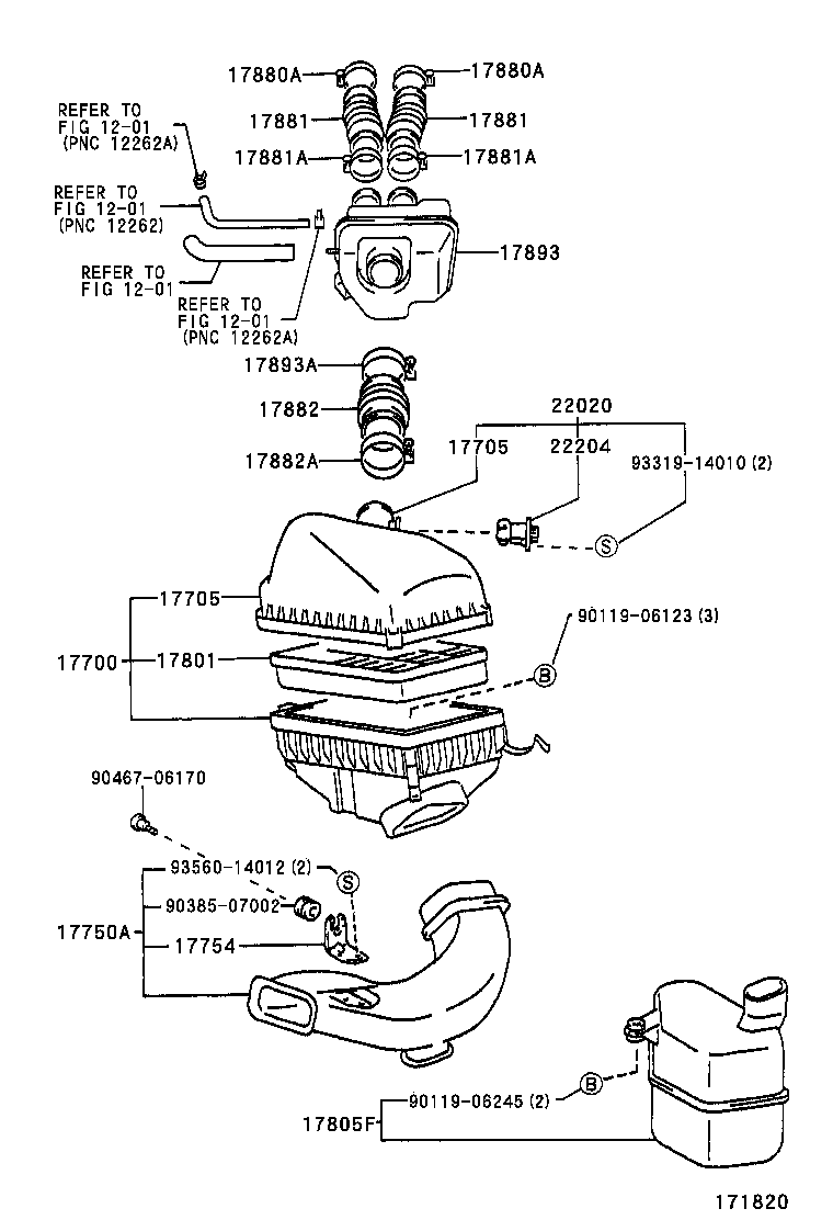 17705-20060 CAP SUB-ASSY, AIR CLEANER product image