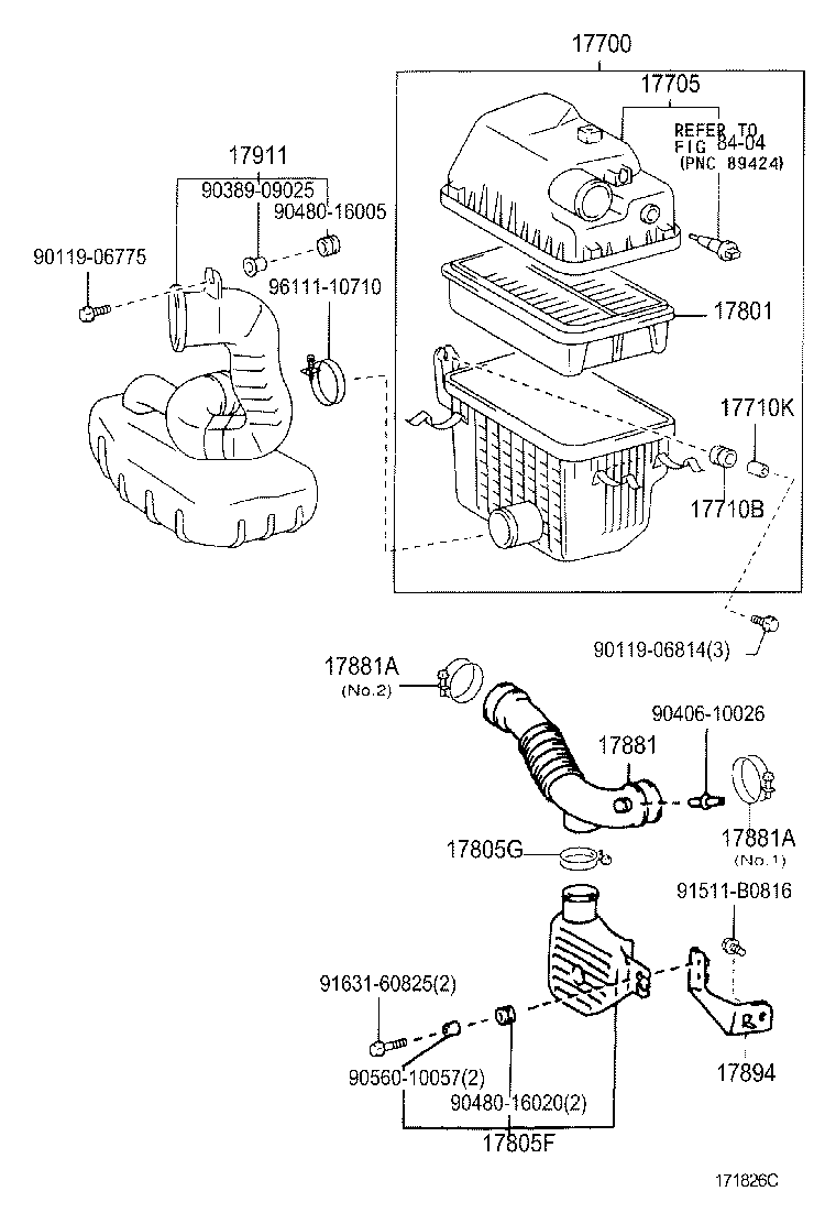 17344-13020 HOSE, AIR, NO.4 product image