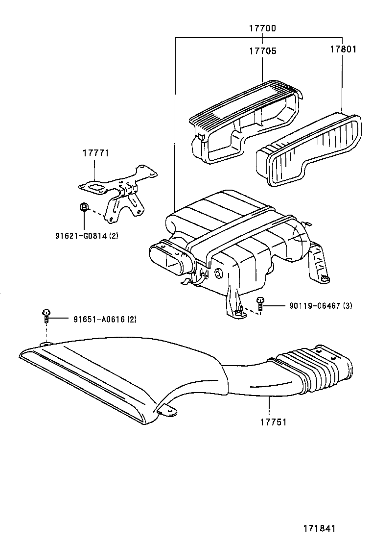 17345-46070 HOSE, AIR, NO.5 product image