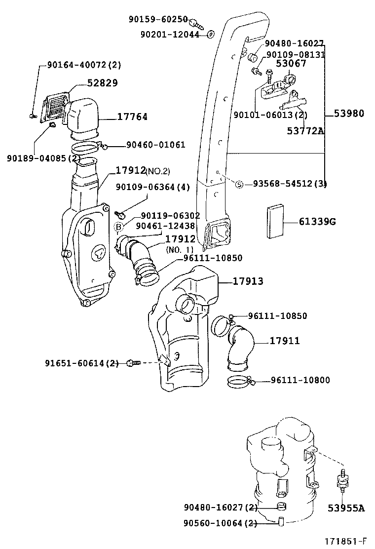 17700-54632 CLEANER ASSY, AIR product image