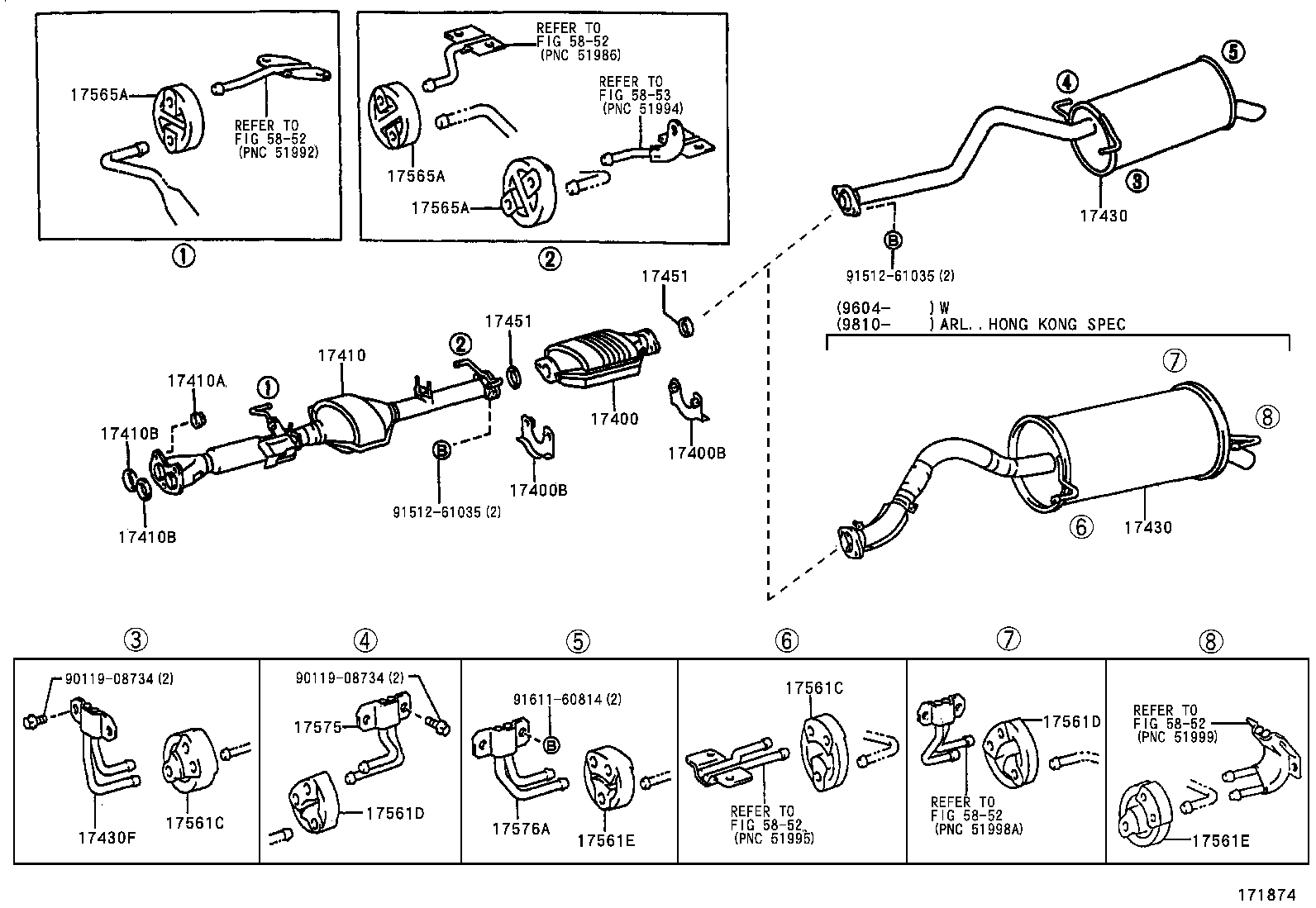 17405-76071 PIPE ASSY, EXHAUST, TAIL product image