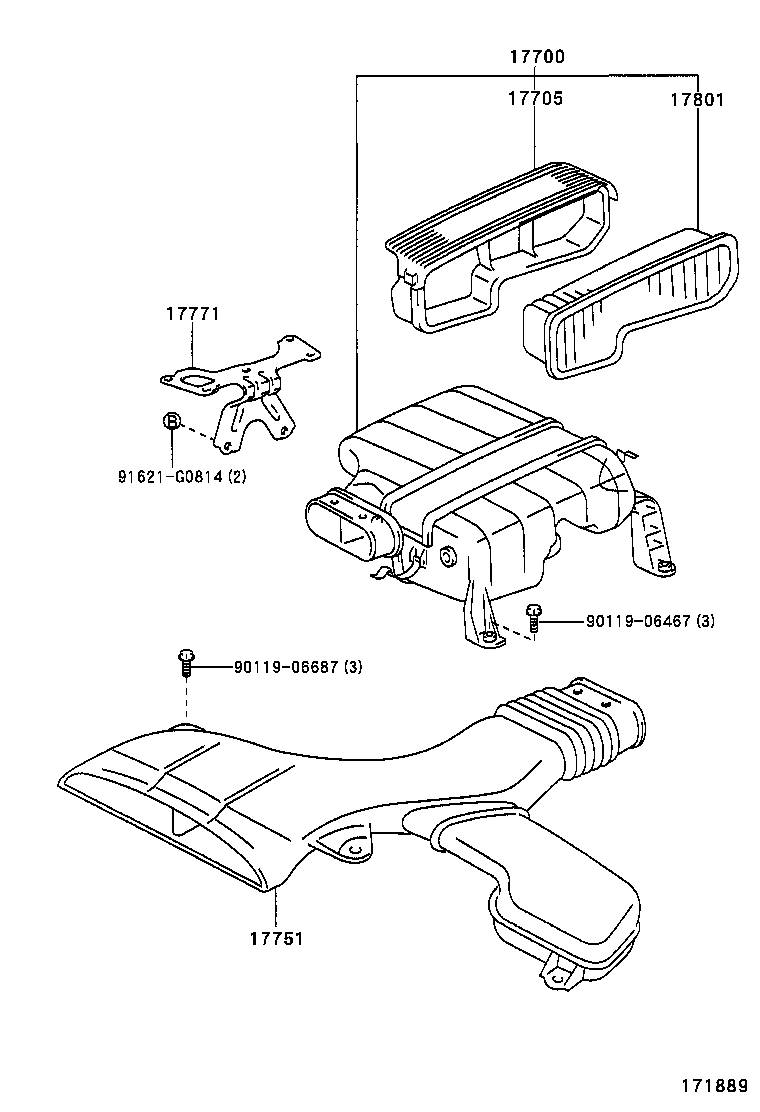 17705-70080 CAP SUB-ASSY, AIR CLEANER product image
