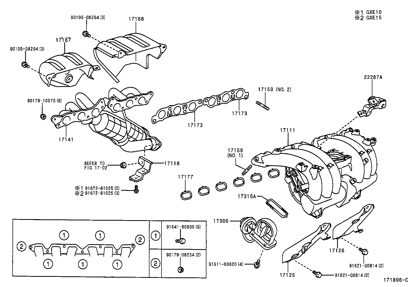 17118-88570 STAY, MANIFOLD product image