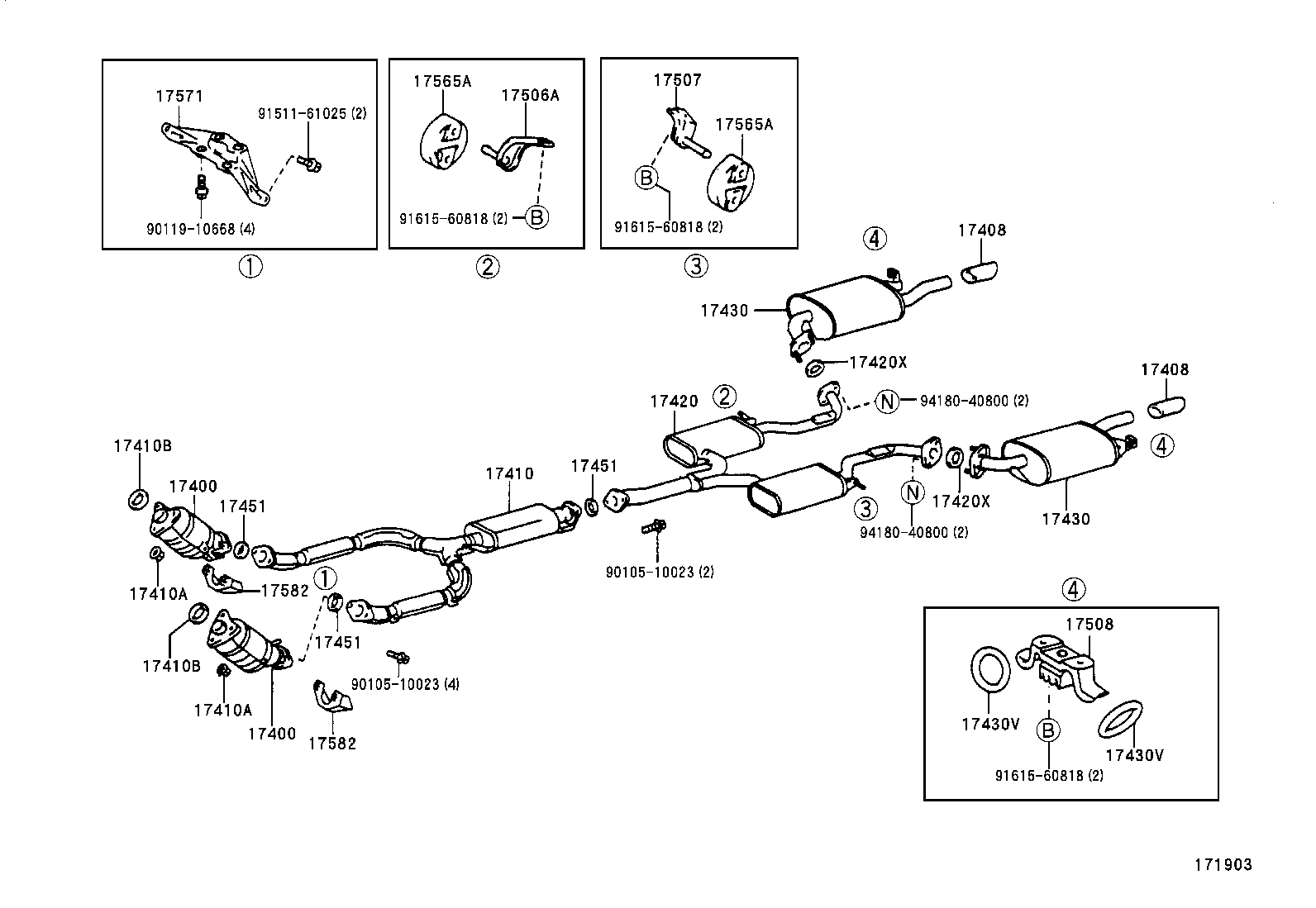 17430-70492 PIPE ASSY, EXHAUST, TAIL product image