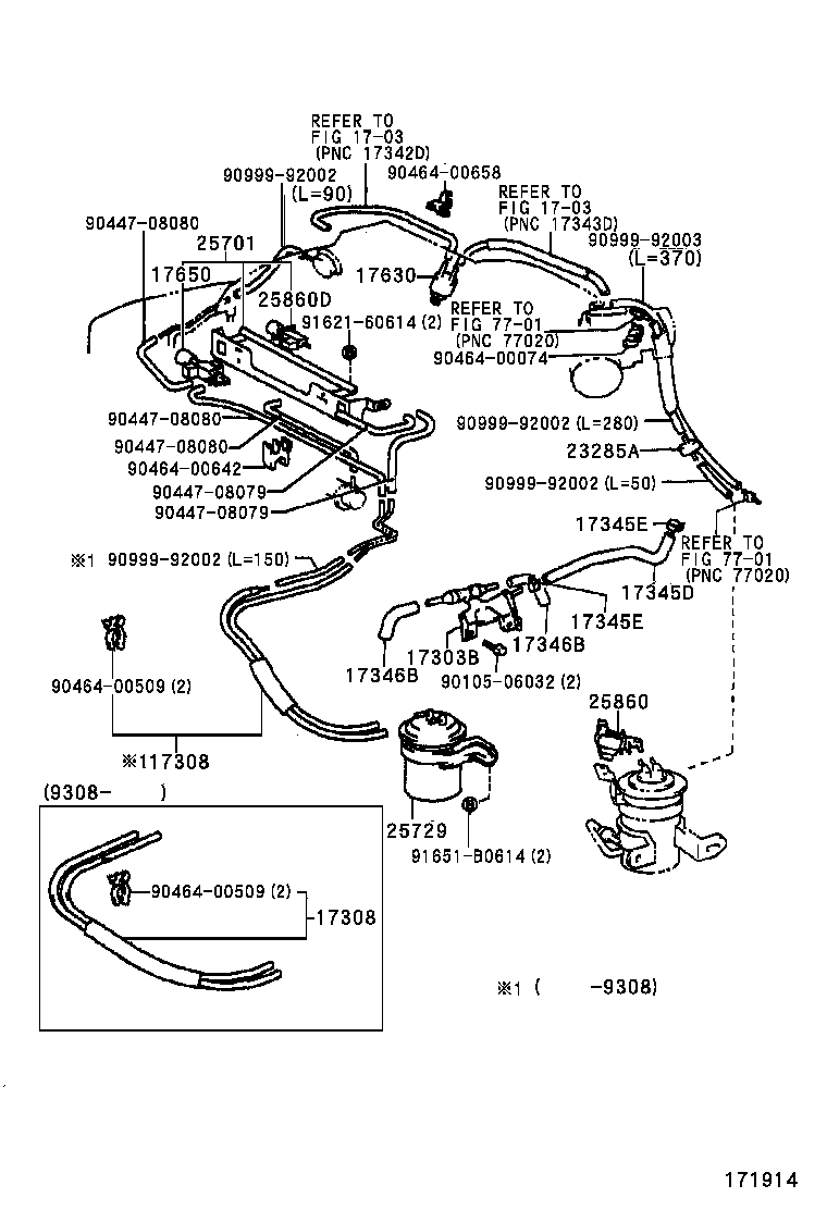 25861-74070 BRACKET, VACUUM SWITCHING VALVE product image
