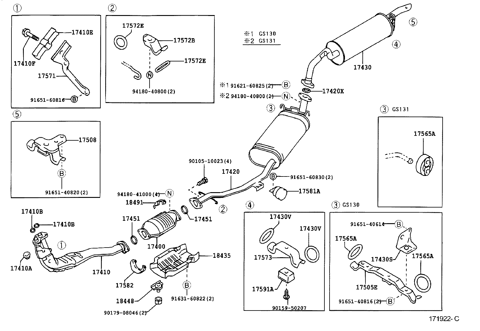 17430-70291 PIPE ASSY, EXHAUST, TAIL product image