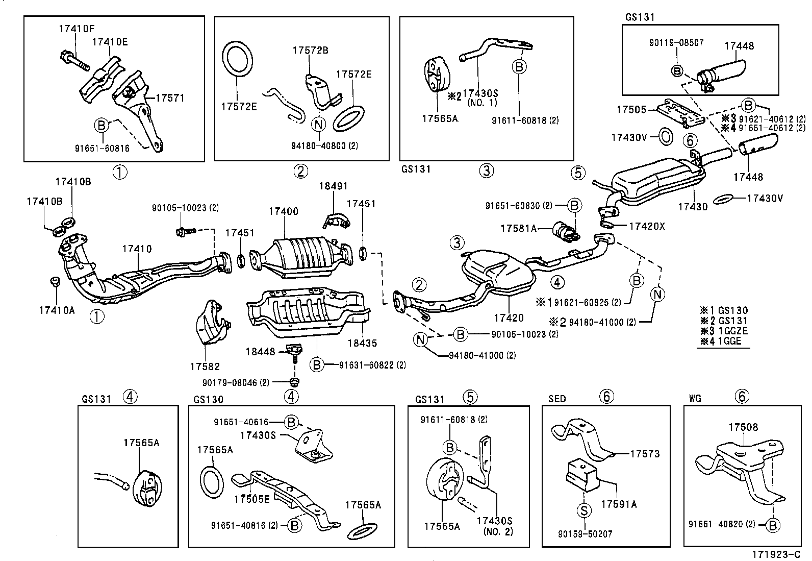 17430-70291 PIPE ASSY, EXHAUST, TAIL product image