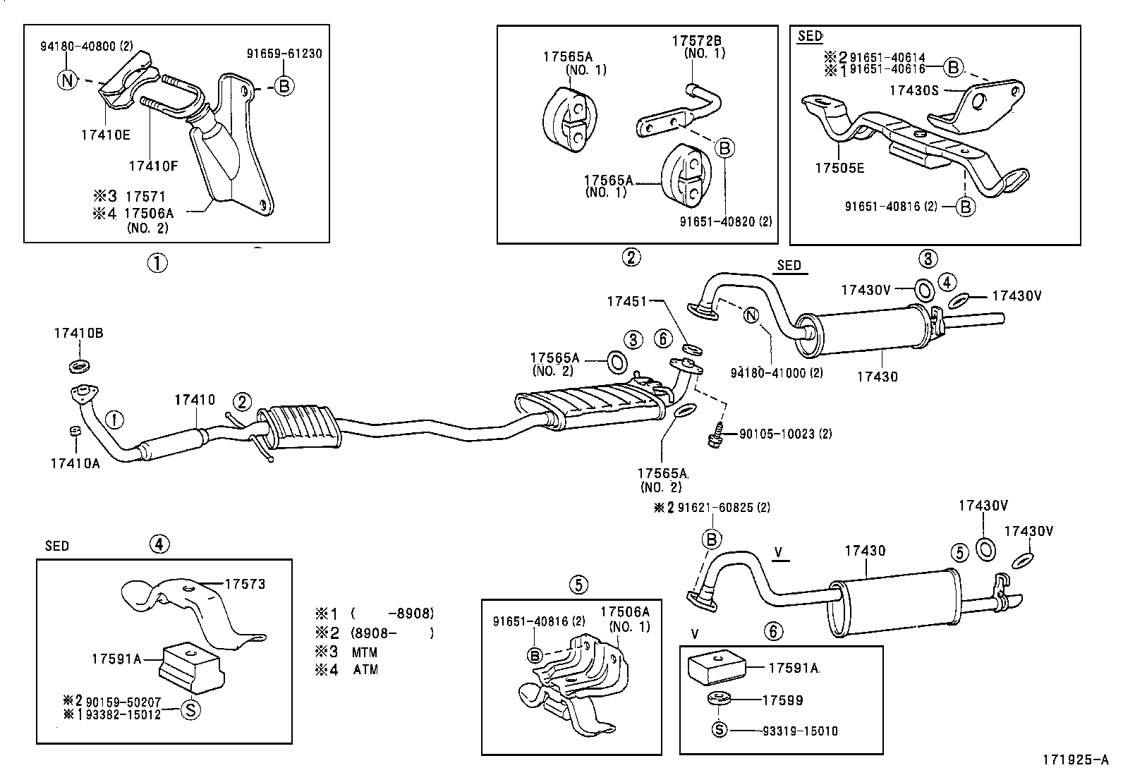 17430-70291 PIPE ASSY, EXHAUST, TAIL product image