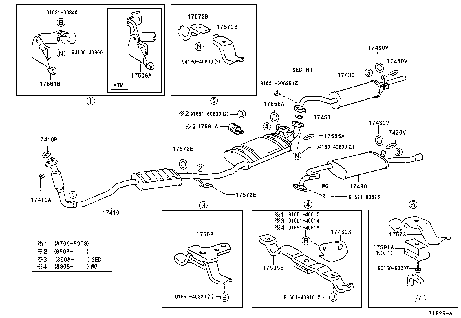17430-70291 PIPE ASSY, EXHAUST, TAIL product image