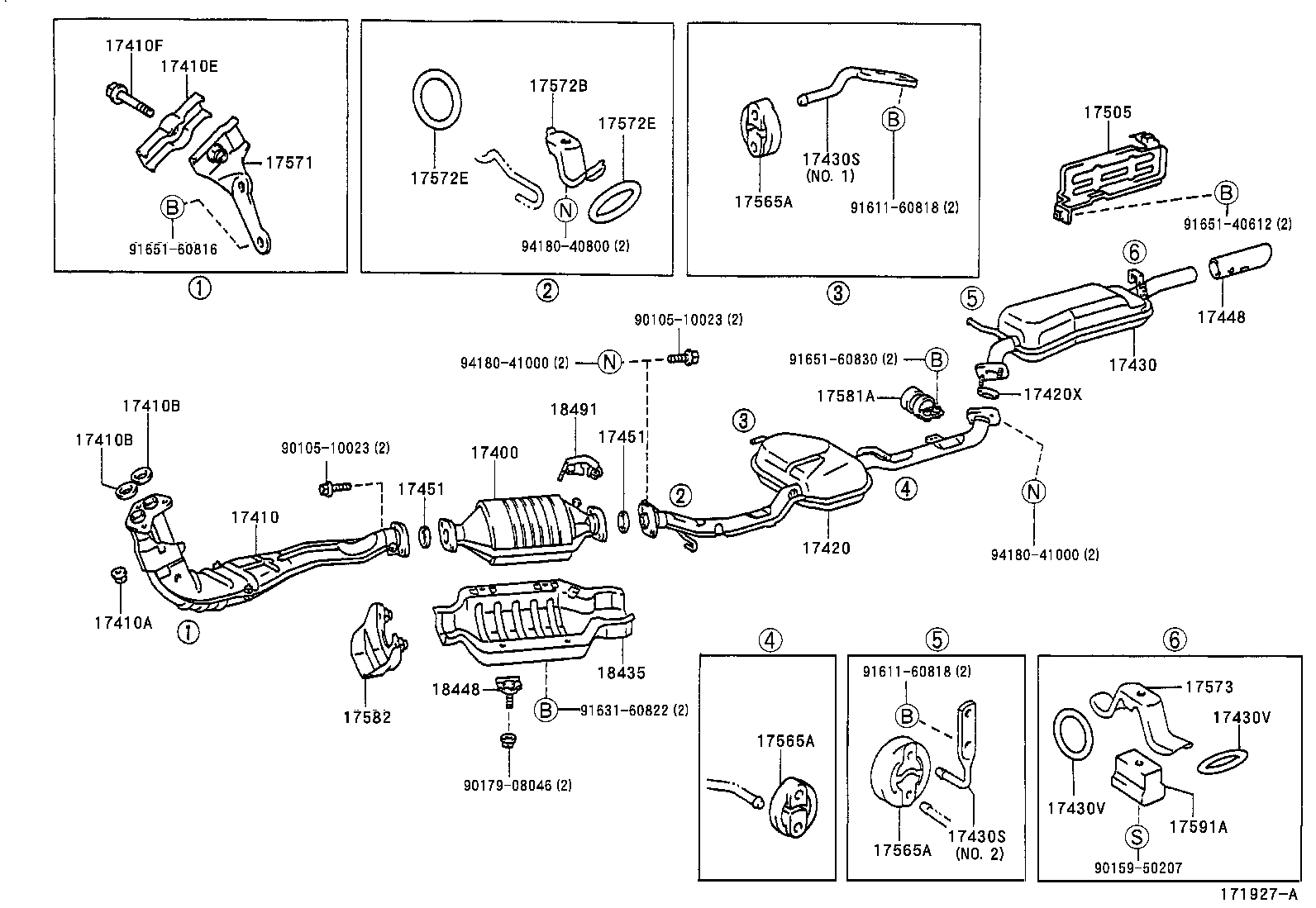 17430-70291 PIPE ASSY, EXHAUST, TAIL product image