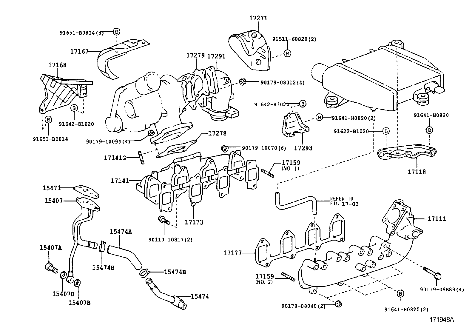 17101-64210 MANIFOLD, INTAKE product image