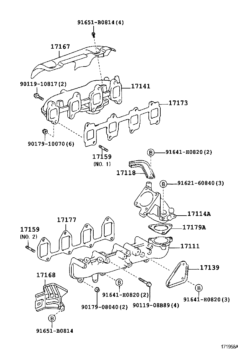 17101-64210 MANIFOLD, INTAKE product image