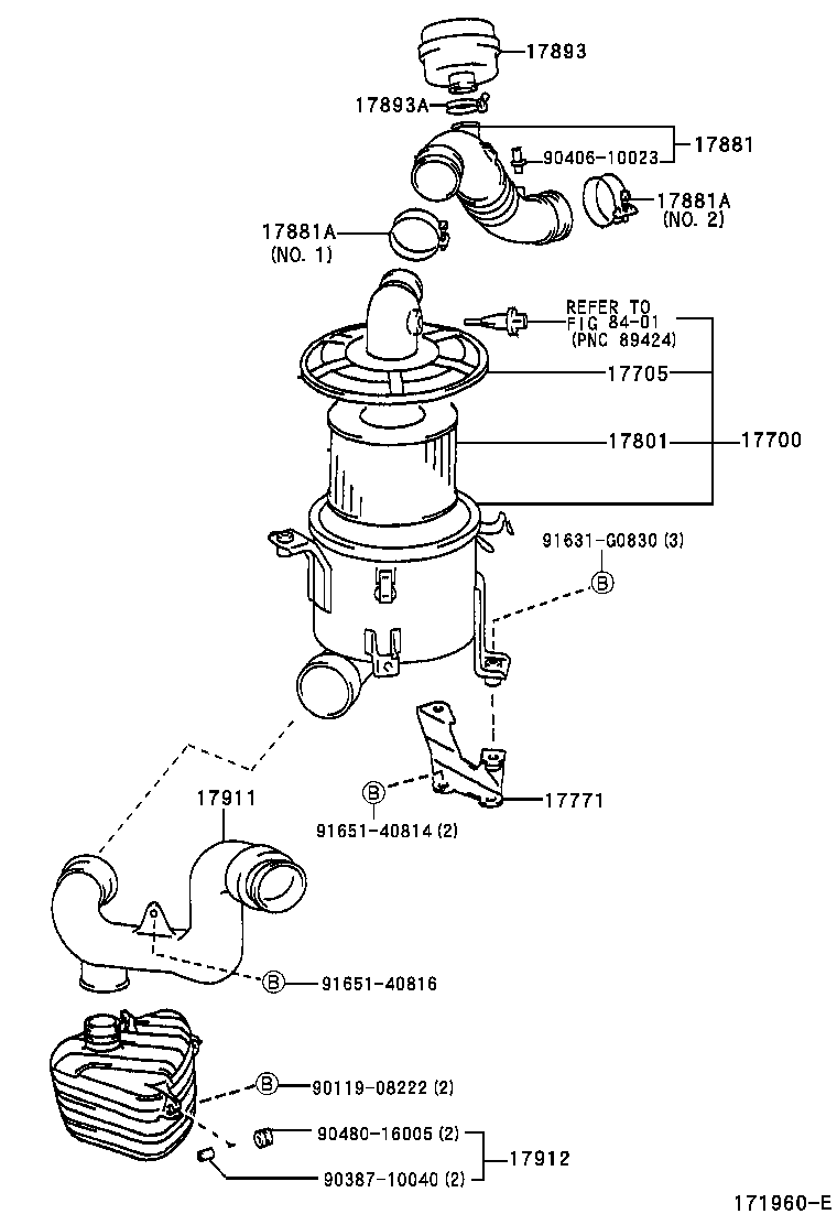 17801-06010 ELEMENT SUB-ASSY, AIR CLEANER FILTER product image