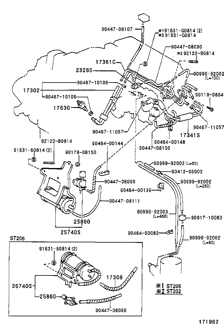 17341-88460 HOSE, AIR product image
