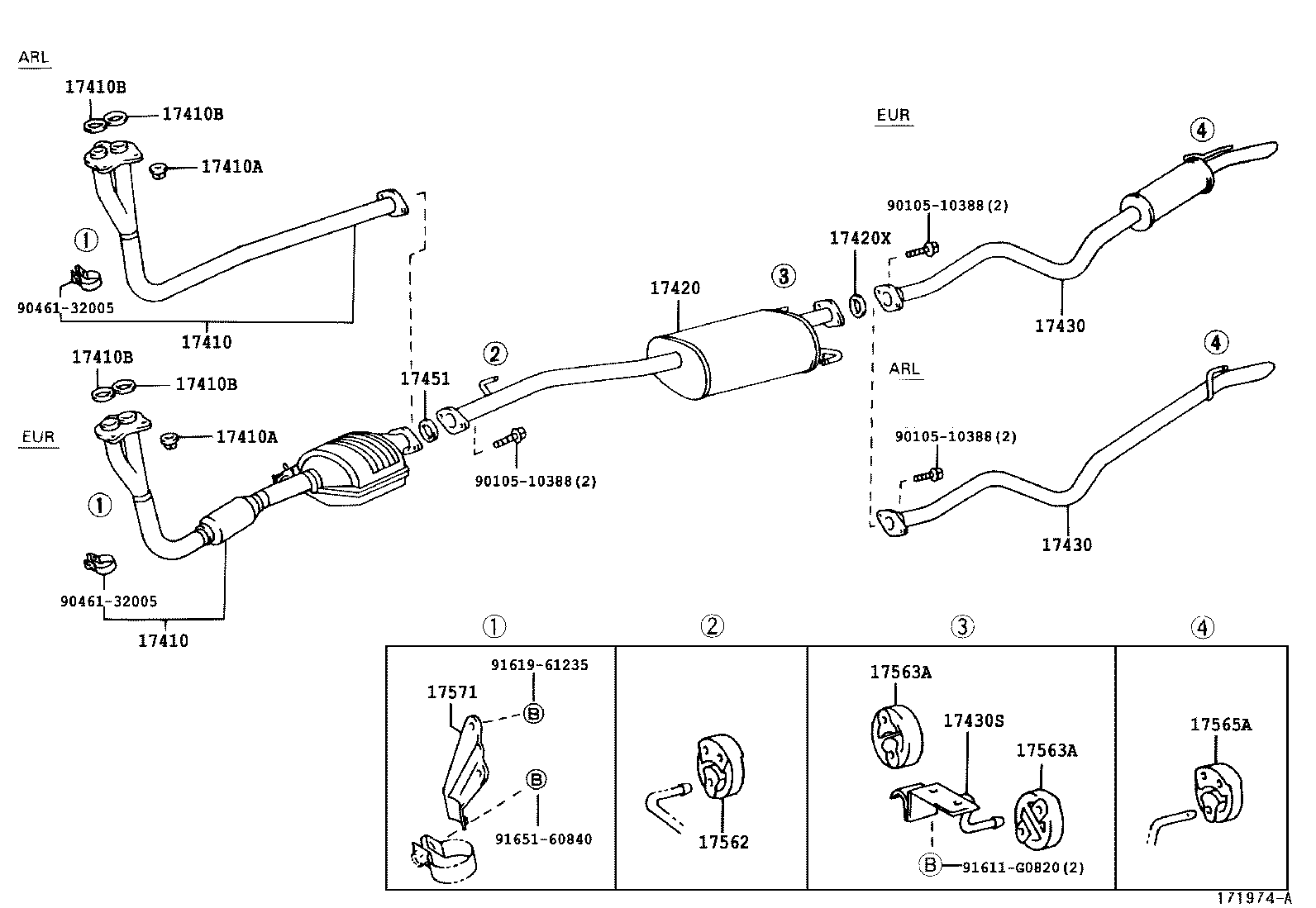 17430-30020 PIPE ASSY, EXHAUST, TAIL product image