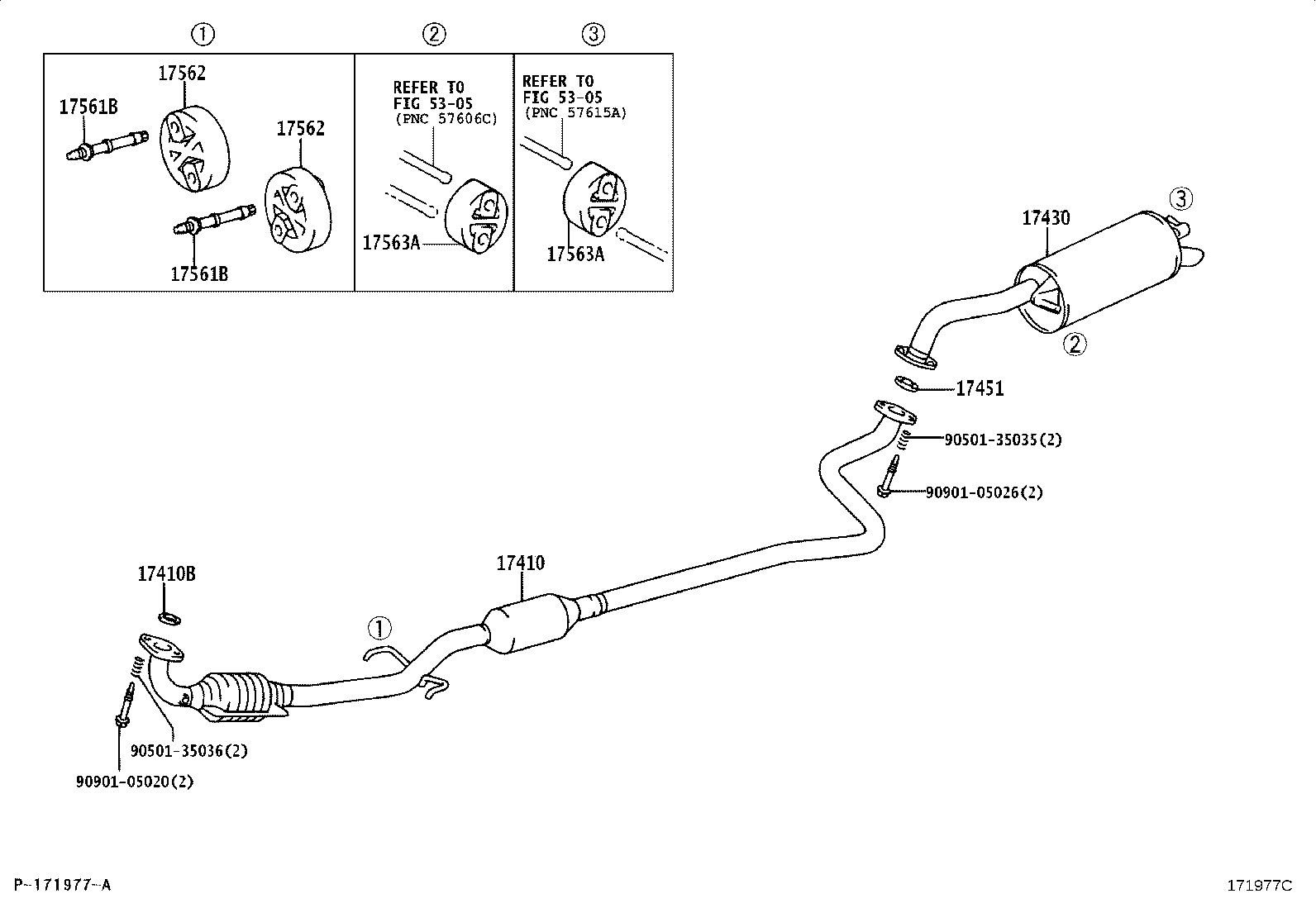 17430-23031 PIPE ASSY, EXHAUST, TAIL product image
