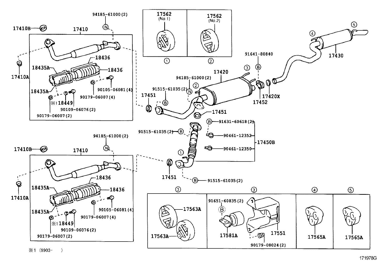 17405-50030 PIPE ASSY, EXHAUST, TAIL product image