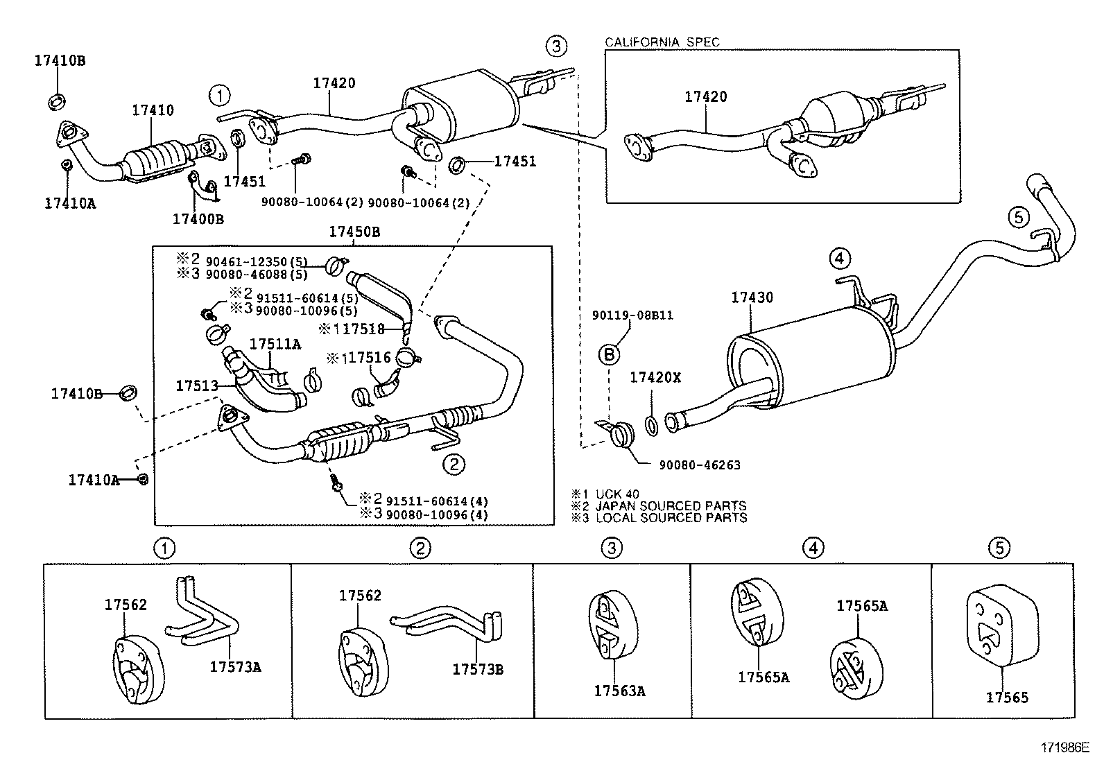 17405-07010 PIPE ASSY, EXHAUST, TAIL product image