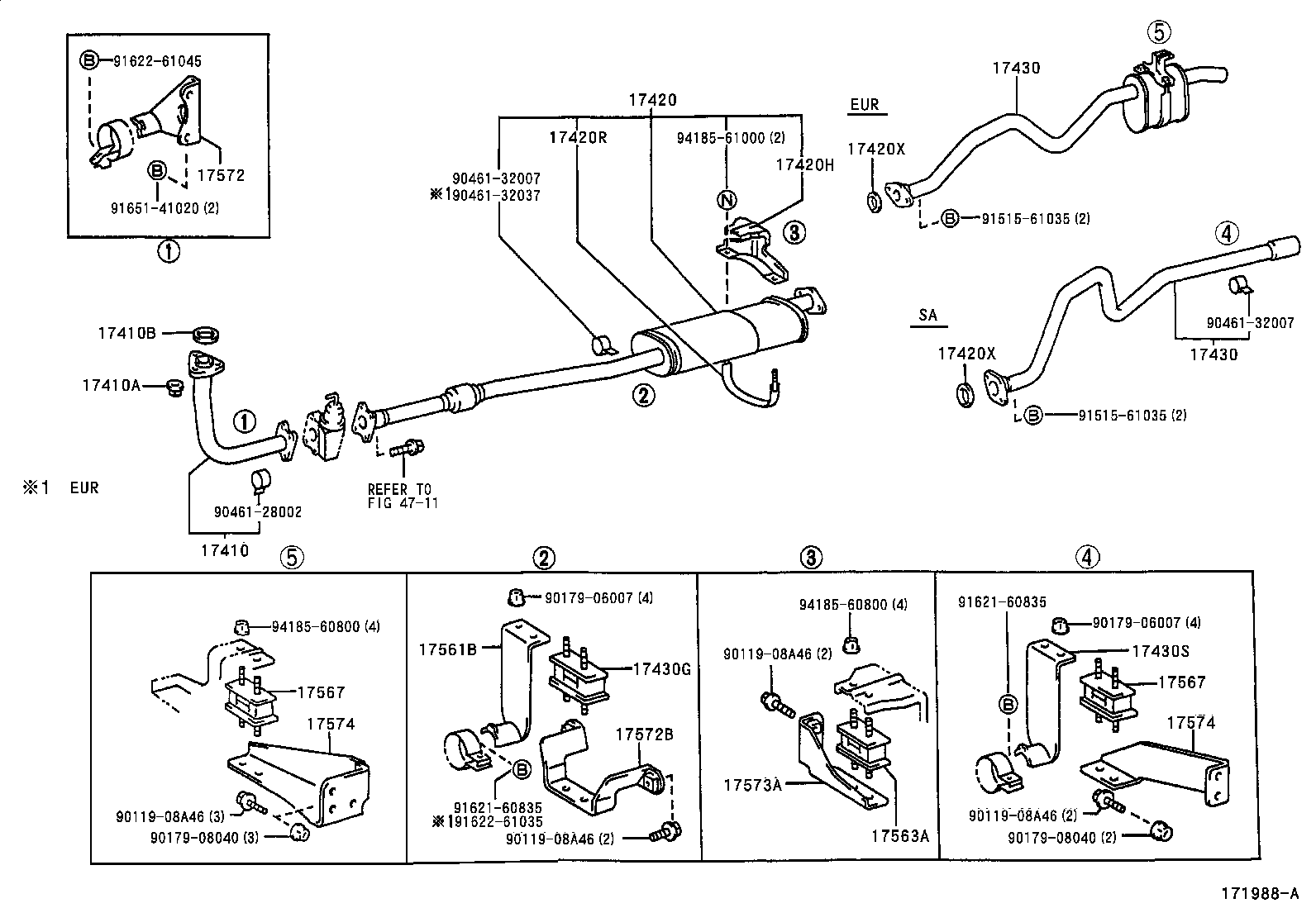 17430-58801 PIPE ASSY, EXHAUST, TAIL product image