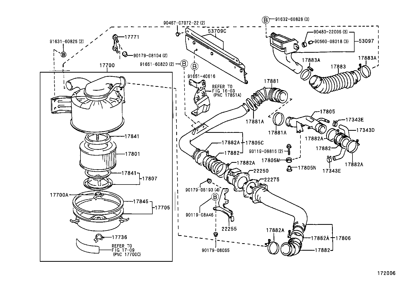 17705-58320 CAP SUB-ASSY, AIR CLEANER product image