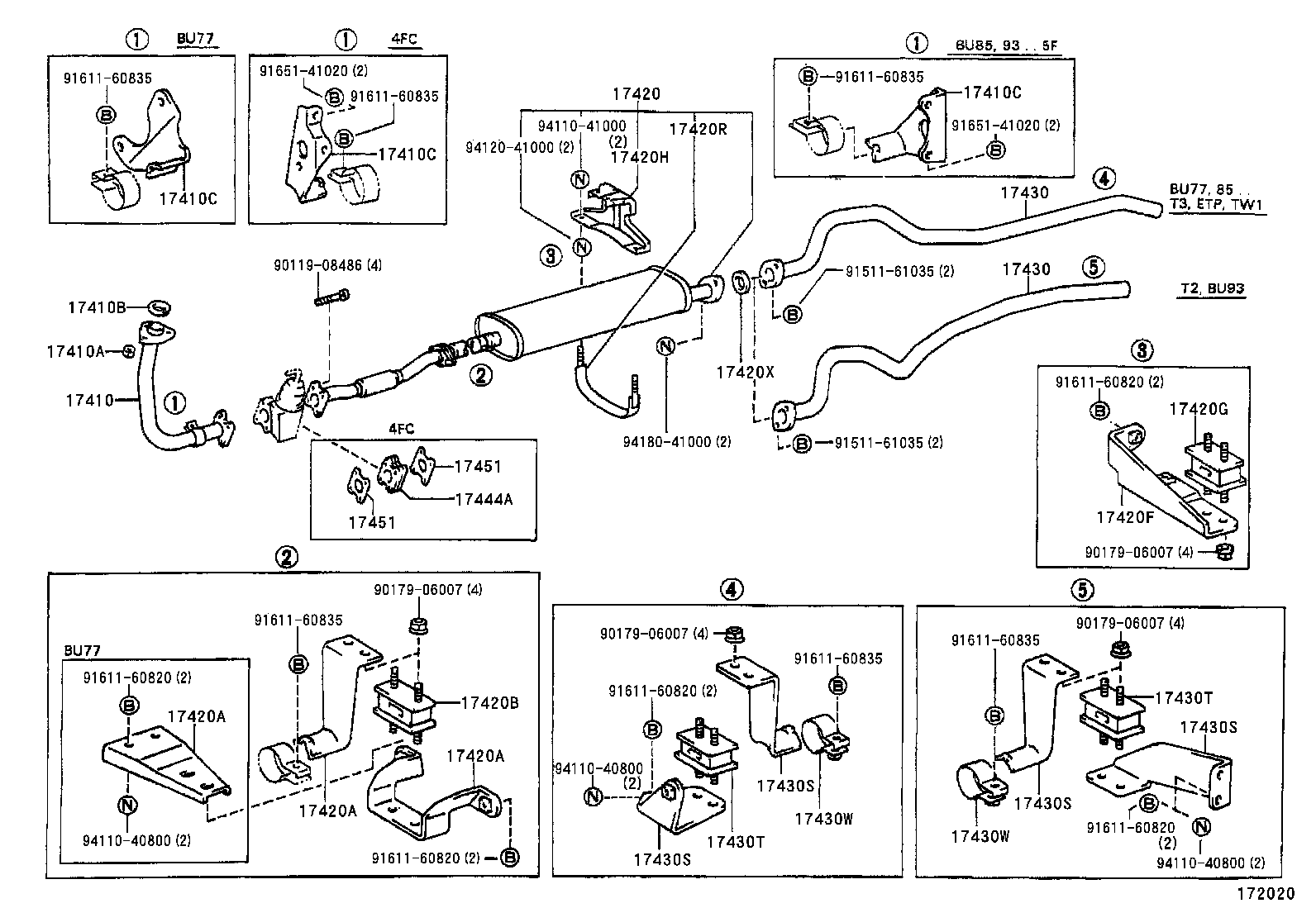 17430-58110 PIPE ASSY, EXHAUST, TAIL product image