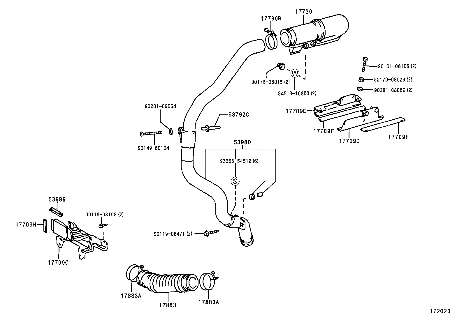 17705-58320 CAP SUB-ASSY, AIR CLEANER product image