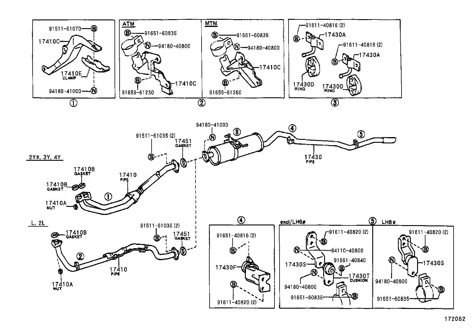 17430-71111 PIPE ASSY, EXHAUST, TAIL product image
